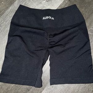 Aurola black biker shorts